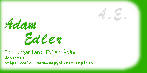 adam edler business card